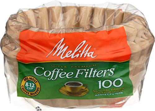 Melitta Inc Coffee Filter Basket 8 to 12 Cup 100 Count