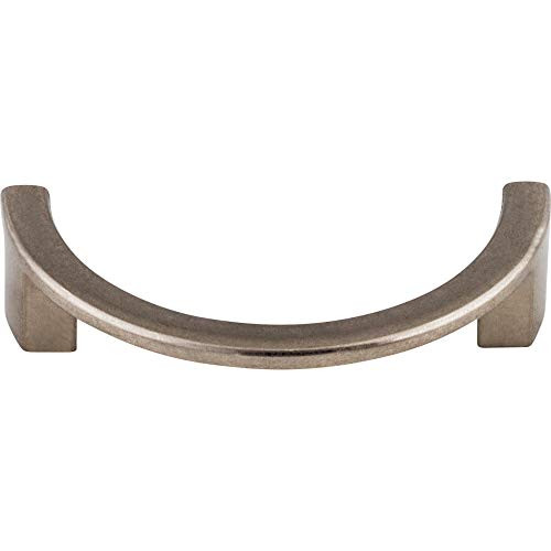 Top Knobs TK53PTA Sanctuary Collection 3-1/2 inch Half Circle Open Pull Pewter Antique