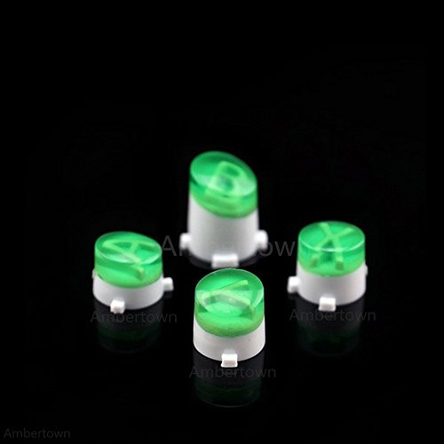 Bullet Buttons ABXY Mod Kit Levers Joystick for Xbox One S Slim Elite Controll Replacement -Clear Green-