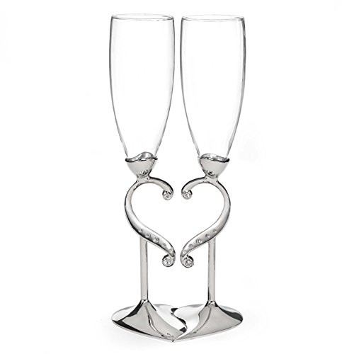 Linked Love Champagne Flutes - Canopy Street - Set of 2