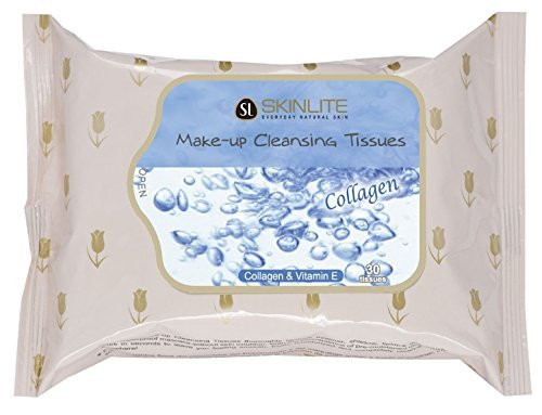 Skinlite Collagen  and  Vitamin E Make-Up Cleansing Tissues 30 Sheets