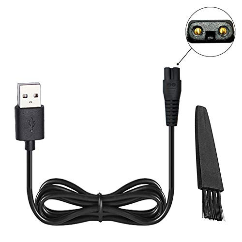 Shaver Head Replacement Charger and Brush for Electric Solo Shaver Cleaning Bursh USB Data Cable Power Trimmer Solo Head Micro Touches Replacement Charge Line -1Shaver Cord and brush- Shaver Head Replacement Charger and Brush for Electric Solo Shaver Cleaning Bursh USB Data Cable Power Trimmer Solo Head Micro Touches Replacement Charge Line -1Shaver Cord and brush-