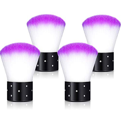 4 Pieces Nail Art Dust Brush Soft Nail Art Dust Remover Powder Cleaner Kabuki Brushes Makeup Powder Blush Brushes Nail Art Tools -Purple- 4 Pieces Nail Art Dust Brush Soft Nail Art Dust Remover Powder Cleaner Kabuki Brushes Makeup Powder Blush Brushes Nail Art Tools -Purple-