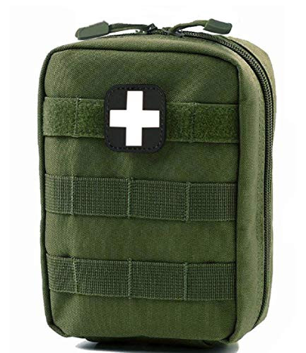 Tactical MOLLE EMT IFAK Pouch Camping Medical First Aid Kit Utility Pouch -Green-