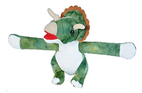 Wild Republic Huggers Triceratops Plush Toy Slap Bracelet Stuffed Animal Kids Toys 8 Inches Wild Republic Huggers Triceratops Plush Toy Slap Bracelet Stuffed Animal Kids Toys 8 Inches