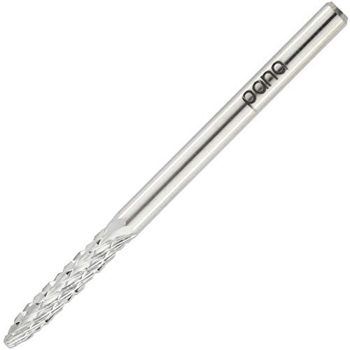 PANA Professional 3/32 inch Shank Size - Under Nail Cleaner Silver Carbide Bit Coarse Grit - Nail Drill Bit for Dremel Machine