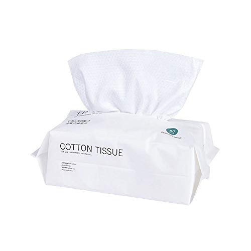 Disposable Cotton Face Towel HUANGHUIHAO Makeup Remover Towels Multi-Purpose Cotton Soft Facial Cleansing Towel Disposable Cotton Face Towel 80 Cotton Tissues
