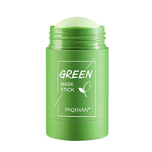 Green Tea Cleansing Mask Stick Green Tea Purifying Clay Stick Mask Face Mask Stick Deep Cleansing Oil Control Anti-Acne Solid Mask Green Tea Aubergine Blackhead Remover Face Mask Pores Shrink