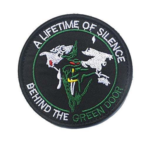 OYSTERBOY USAF Air Force Lifetime of Silence Behind The Green Door Aviation Tactical Patch Hook  and  Loop