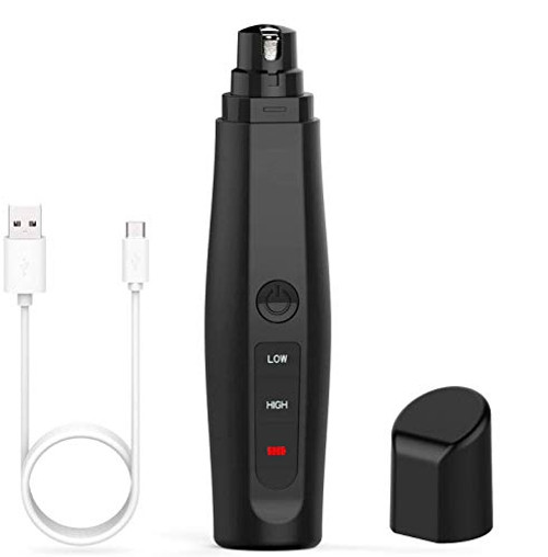 BEENLE USB Dog Nail Grinder Professional 2-Speed Electric Rechargeable Pet Nail Trimmer Painless Paws Grooming and Smoothing for Small Medium Large Dogs and Cats -Dog Nail Grinder- BEENLE USB Dog Nail Grinder Professional 2-Speed Electric Rechargeable Pet Nail Trimmer Painless Paws Grooming and Smoothing for Small Medium Large Dogs and Cats -Dog Nail Grinder-