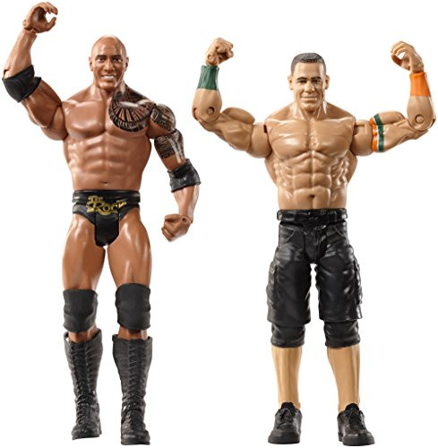WWE WrestleMania The Rock & John Cena Figures, 2 Pack