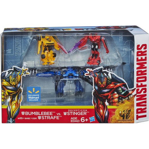 Transformers 4 Age of Extinction Exclusive Action Figure 3-Pack Bumblebee & Strafe Vs Decepticon Stinger