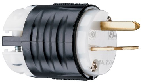 Legrand - Pass  and  Seymour PS5666XCCV4 Maxgrip 15-Amp 250-volt Straight Blade Plug Three Wire.