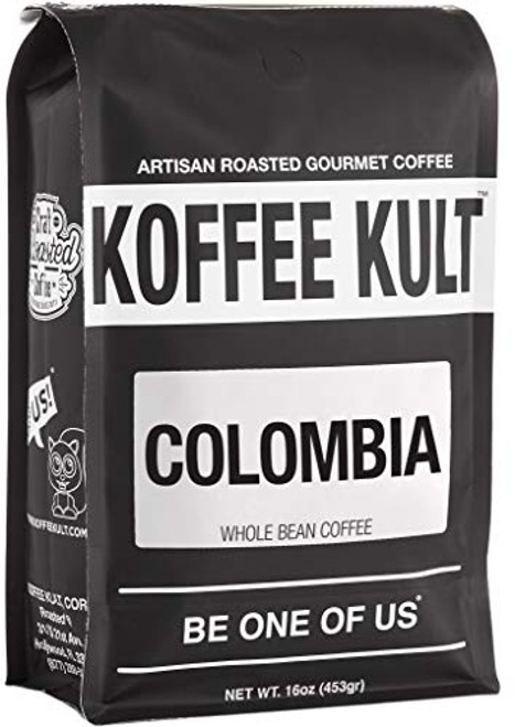 Koffee Kult Coffee Beans Colombian Huila - Highest Quality - Whole Bean Coffee Beans - Fresh Roasted Roasted Colombian (16oz)