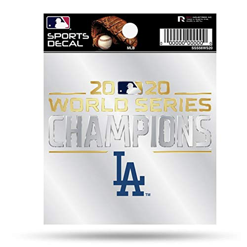Rico 2020 Los Angeles LA Dodgers World Champions Small Style Weeded Decal - 4 x 4 Rico 2020 Los Angeles LA Dodgers World Champions Small Style Weeded Decal - 4 x 4