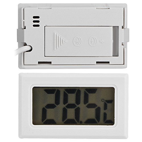 Mini LED Display Digital Temperature Meter Probe SensorRoadiress Digital LCD Thermometer Display Indoor