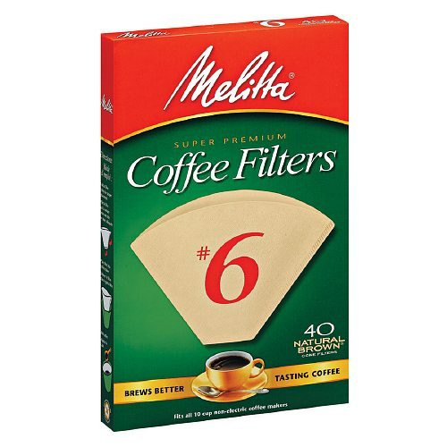 Melitta Natural Brown Cone Coffee Filters 6 40 Ea -2-