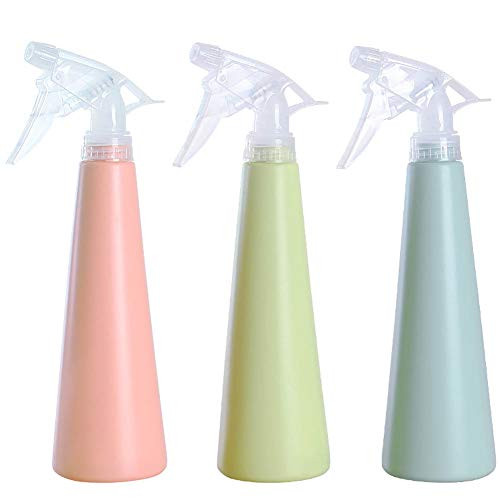 Plastic Spray Bottles 12 oz Small Empty Spray Bottle Professional Sprayer with Adjustable Nozzle for Cleaning Solutions Kitchen Hair Plants Leak Proof Fine Mist Bottle 360ml-3 Pack-