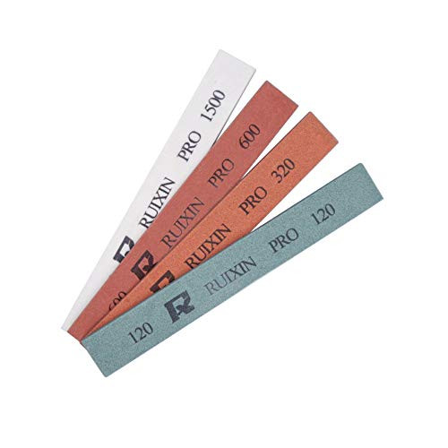 CWOVRS 4PCS Sharpening Stones Set for Knife Sharpener Professional Fix-angle Kitchen Chef Sharpen Grindstones 120 320 600 1500 Whetstone