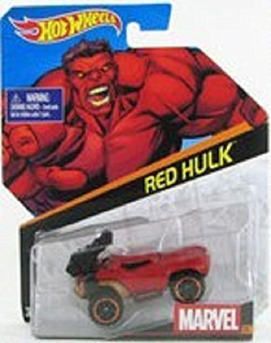 Hot Wheels, Marvel Character Car, Red Hulk #23, 1:64 Scale