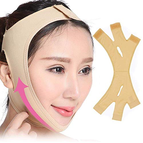 2PCS V-line Face Lifting Slimmer V Face Line Belt Chin Cheek Slim Lift Up Anti Wrinkle Mask Ultra-thin Strap Band Face-lifting Bandage Breathable Thin Face Mask
