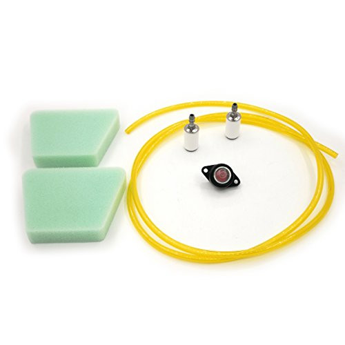 Cancanle Fuel Line Primer Bulb Fuel Filter Air Filter for Poulan Gas Chainsaw