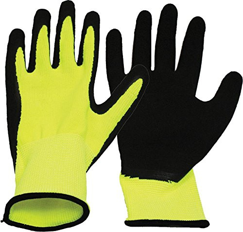 BOSS MANUFACTURING 8412X 656693 V2 Felxigrip High-Vis Latex Palm Gloves for Men X-Large Green