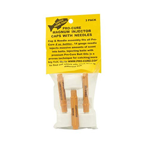 Unknown Pro-Cure Magnum Bait Injector Needles with Cap -Pack of 3- 8 Ounce