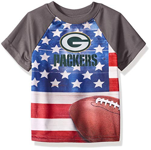 NFL Green Bay Packers Unisex-Baby Short-Sleeve Tee Gray 18 Months