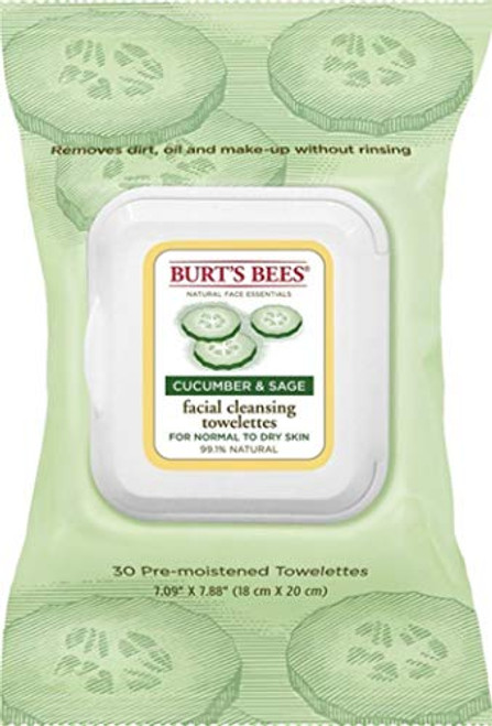 Burts Facial Twlette Cuke Size 30ct Burts Cleasing Towel Facial Cuke/Sage 30ct Burts Facial Twlette Cuke Size 30ct Burts Cleasing Towel Facial Cuke/Sage 30ct