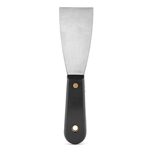Putty Knife Scrapers Grey Knife Scraper Wallpaper Paint Shovel Stainless Steel Putty Knife Blade Soft Grip Handle for Drywall Finishing Plaster Scraping