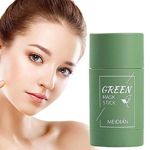 Green Tea Purifying Clay Stick Mask Eggplant Solid Cleansing Mask Oil Control Face Moisturizes Facial Mask Deep Clean Pore Improves Skinfor Men Women Skincare -Green Tea/ 40g- Green Tea Purifying Clay Stick Mask Eggplant Solid Cleansing Mask Oil Control Face Moisturizes Facial Mask Deep Clean Pore Improves Skinfor Men Women Skincare -Green Tea/ 40g-