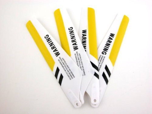 SYMA New S107 Metal Frame 3 Channel Infrared Radio Remote Control Helicopter Main Blades Set--Yellow Color