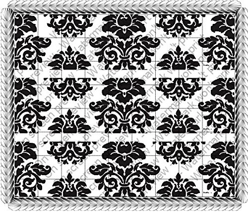 Damask - Cake Side Strips - Edible Cake/Cupcake Party Topper - D529