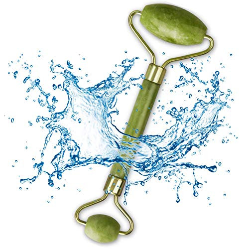 ENPIRIA Jade Roller for Face - Anti Aging Eye Roller Facial Massager - 100 percent Natural Real Jade Stone - Anti Wrinkle Body Neck Skin Rollers Tool for Dark Circles and Puffiness ENPIRIA Jade Roller for Face - Anti Aging Eye Roller Facial Massager - 100 percent Natural Real Jade Stone - Anti Wrinkle Body Neck Skin Rollers Tool for Dark Circles and Puffiness