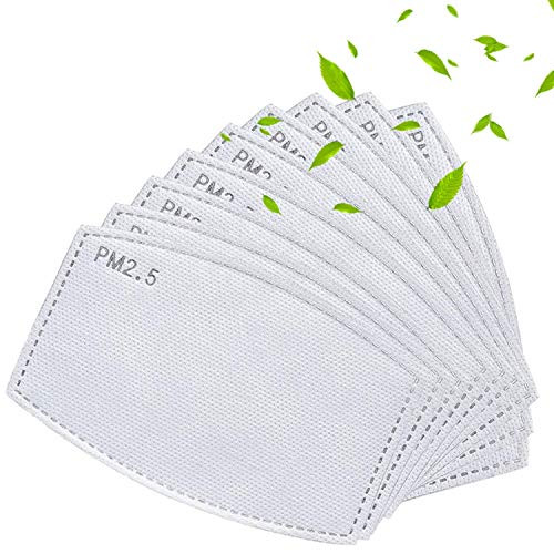 20 Pack Activated Carbon PM2.5 Filter Insert 5 Layers Replacement Anti Haze PM 2.5 Mask Filter Paper