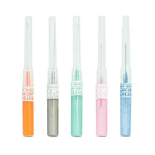 Body Piercing Needles - CINRA 5pcs Mixed 5 Sizes 14G 16G 18G 20G and 22G Ear Nose Piercing Needles IV Catheter Needles Kit Piercing for IV Start Kits Body Piercing Tattoo Tools