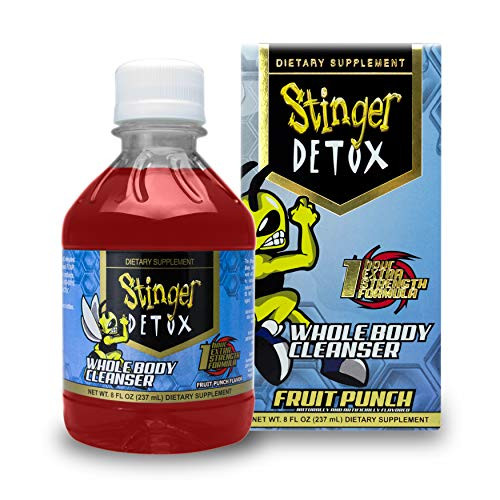 Stinger Detox Whole Body Cleanser 1 Hour Extra Strength Drink  Fruit Punch  8 FL OZ