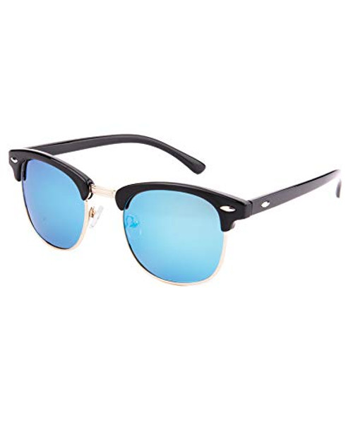 Black/Blue/Brown Lens Unisex Polarized UV400 Protection Sunglasses For Men Women Trendy Driving Dazzling Resistant Glasses -Blue-