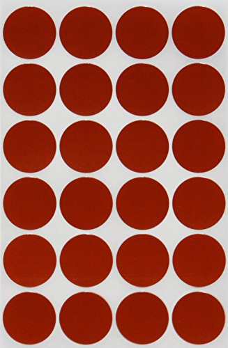 Royal Green Color Coding Labels dot - Round Circle Stickers Brown 25mm - 600 Pack