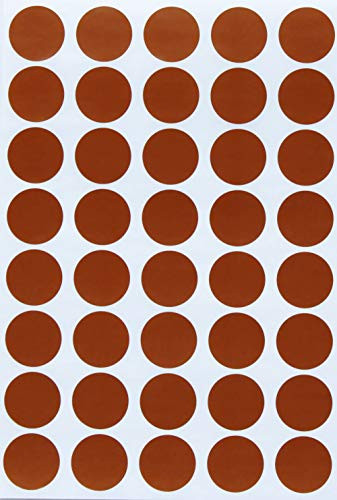 Royal Green Color Coding Labels Round Stickers - Brown 19mm ¾ inch - 1000 Pack