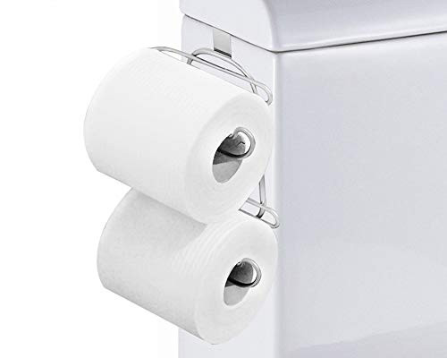 TQVAI Over The Tank Toilet Paper Roll Holder for Bathroom Tissue Chrome Finish