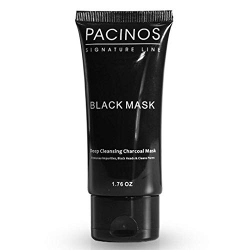 Pacinos Blackhead Remover Deep Cleansing Peel Off Black Mask Active Charcoal Tearing Charcoal Masque 1.76 oz.