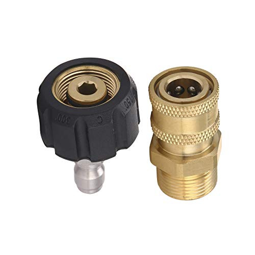 RIDGE WASHER Pressure Washer Adapter Set Gun to Wand M22 to 1/4 Quick Connect