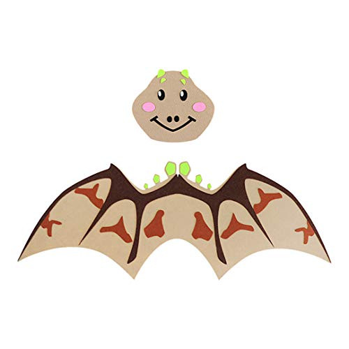 Naimo Kids Dinosaur Wings Mask Set Costume Wing Dress Up Party Accessories Brown