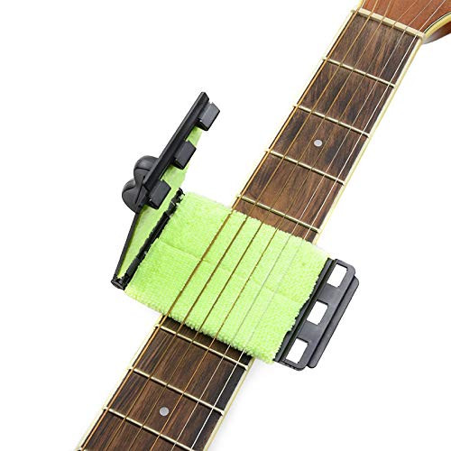 Guitar Fretboard Cleaner Guitar String Cleaner Guitar String Scrubber Fingerboard Cleaning Cloth Guitar Bass String Scrubber Cleaning Maintenance Care Kit for Guitar Bass Mandolin Ukulele