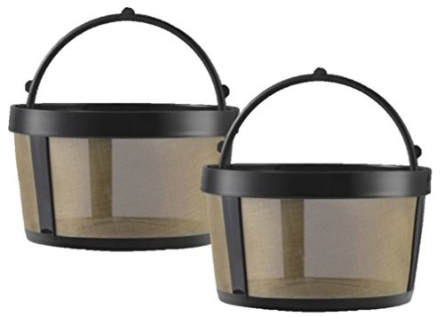 GoldTone Reusable 4 Cup Basket Mr. Coffee Replacement Coffee Filter with Mesh Bottom - Mr. Coffee Permanent Coffee Filter for Mr. Coffee Maker and Brewer - 2 PACK