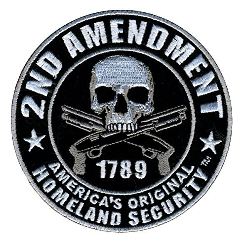 Hot Leathers PPV1008 2nd Amendment Hook Back Patch -Multicolor 4 inch Width x 4 inch Height-