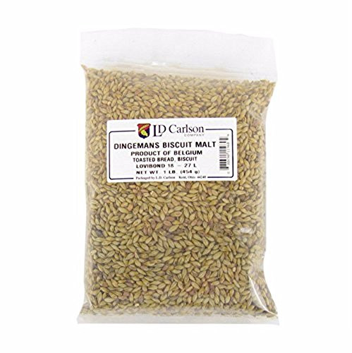 Dingemans Grain Belgian Brewers Malt for Beer Making  and  Home Brewing 1 LB -Biscuit-