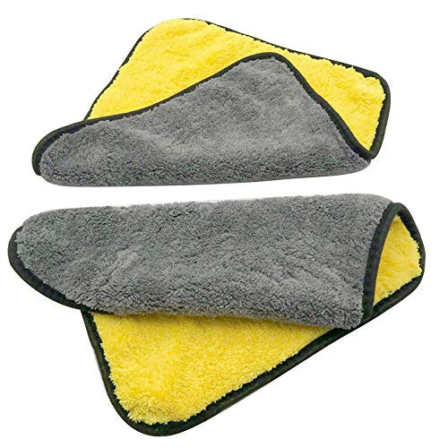 shlutesoy Microfibre Car Cleaning ClothsCleaning Drying Cloth Wax Polishing Kitchen Washing Towel Wash Tool Yellow  Plus Gray 30x60cm shlutesoy Microfibre Car Cleaning ClothsCleaning Drying Cloth Wax Polishing Kitchen Washing Towel Wash Tool Yellow  Plus Gray 30x60cm